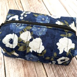 Sinine lilleline kosmeetikakott